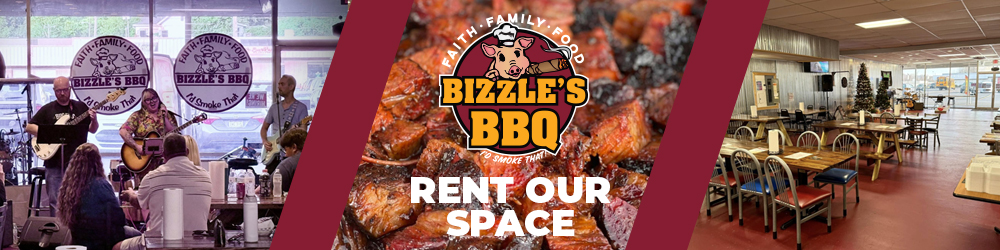 Rent our space at Bizzle's BBQ